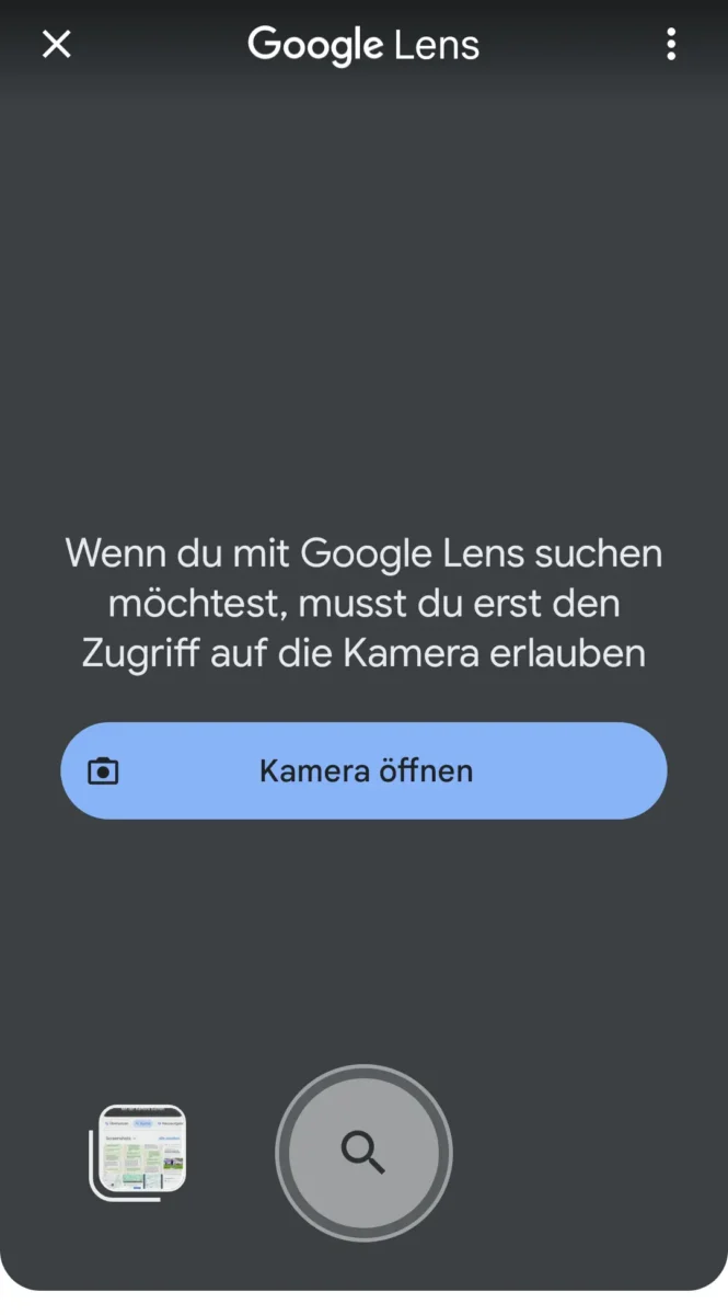 Google Lens löschen / freigeben
