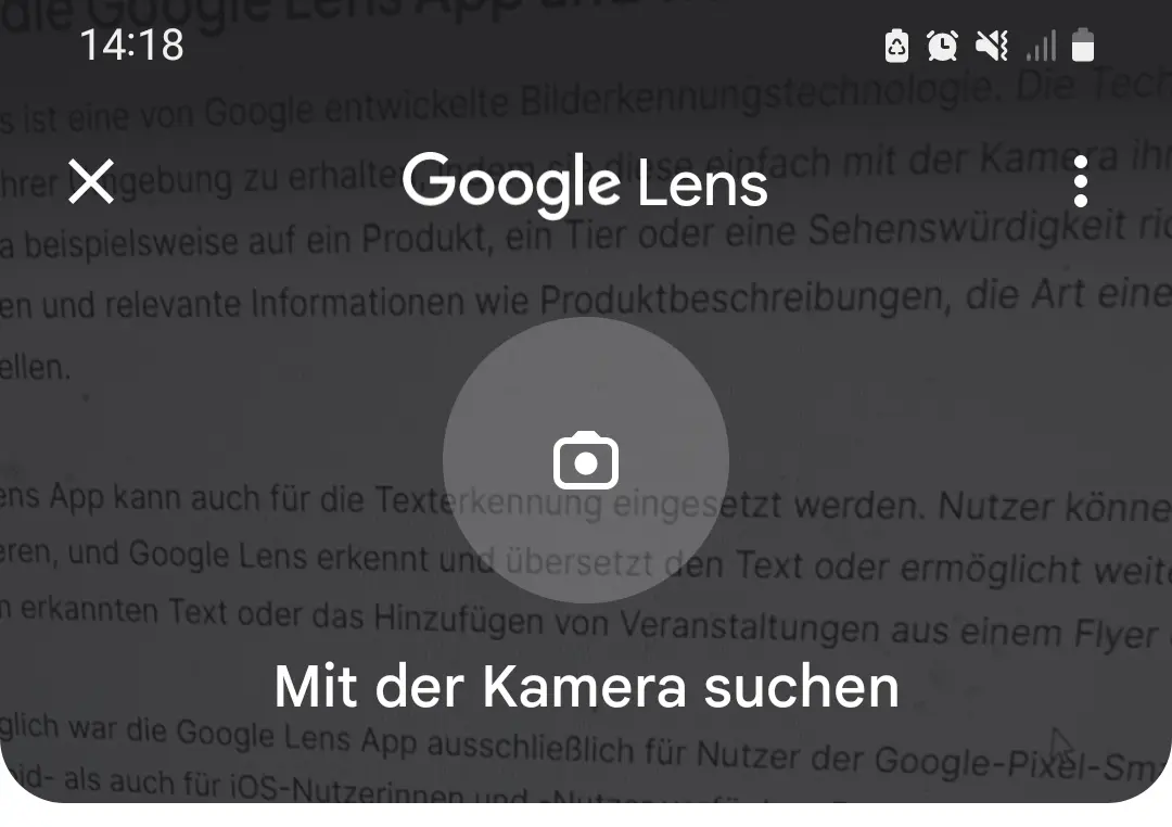Google Lens löschen / ausschalten / deaktivieren Foto