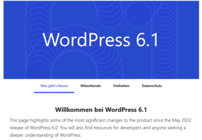 WordPress 6.1: Neues Theme Twenty Twenty-Three und mehr. Das ist neu in WordPress